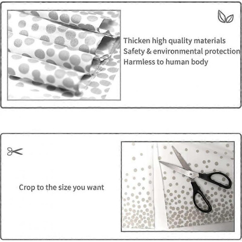 White Table Cloths Party, 3 Pack Thicken Silver Dot Confetti Tablecloths, Acsergery Gift 2