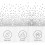 White Table Cloths Party, 3 Pack Thicken Silver Dot Confetti Tablecloths, Acsergery Gift 4