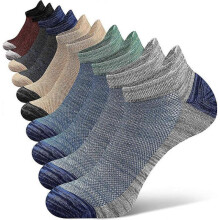 Mens Trainer Ankle for Sports Athletic Cotton Non Slip Low Cut Running 5 Pairs