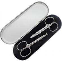 2Pcs AcserGery Gift Facial Hair Trimming Kit with Storage Box,Stainless Steel