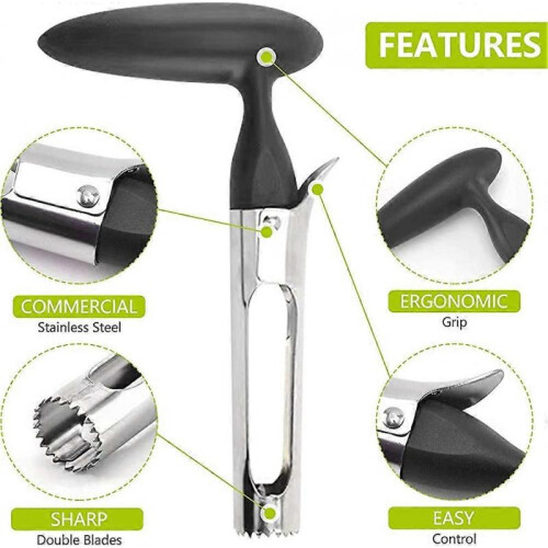 Apple Corer, Acsergery Easy To Use Durable Apple Corer Remover, Acsergery Sturdy Apple Remover  Gift 1