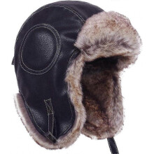 Russian Soviet Ushanka Aviator Bomber Hat - Winter Fur Earflap Cap