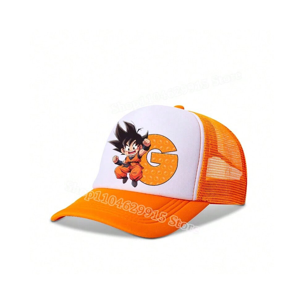 (QLZ1617, Kid) New Dragon Ball Baseball Cap Cartoon Anime Figure Goku Print Kid Hat Boys Athleisure Adjustable Hats Sport Fashion Birthday Gif-image-OPC-PHMM8Y9-NEW