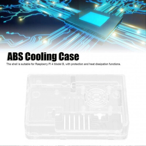 High quality  Raspberry Pi 4 Model B Transparent Case with Fan 1