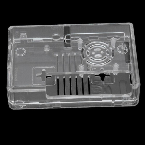 High quality  Raspberry Pi 4 Model B Transparent Case with Fan 2