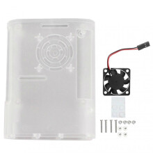 High quality  Raspberry Pi 4 Model B Transparent Case with Fan