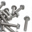 High quality  M10*1.5 coarse thread hexagonal screw with washer (20 pieces sold) 2