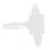 High quality  Plastic T-shaped connector, three-way barb connector, one-way 2