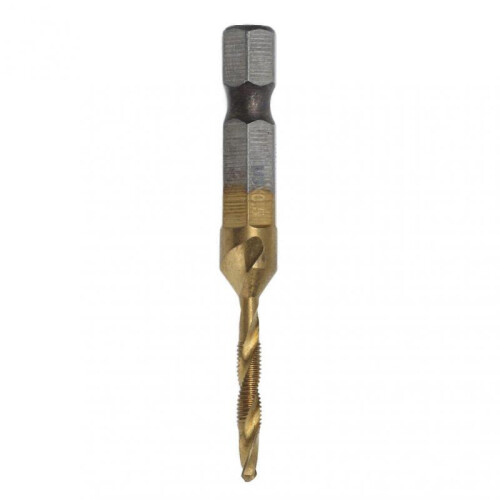High quality  Hexagonal shank titanium plated high speed steel thread metric tap