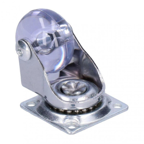 High quality  4pcs Industrial casters flat bottom swivel transparent casters: 2