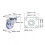 High quality  4pcs Industrial casters flat bottom swivel transparent casters: 2