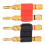 High quality  2Pcs stackable double banana plug speaker plug 4
