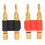 High quality  2Pcs stackable double banana plug speaker plug 1