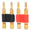 High quality  2Pcs stackable double banana plug speaker plug 5