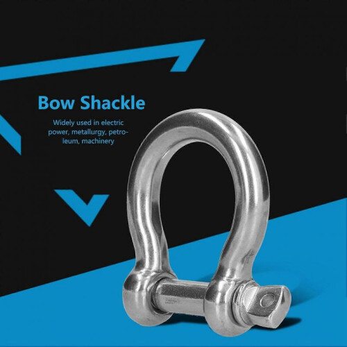 High quality  304 stainless steel bow shackle 2pcsM14 2