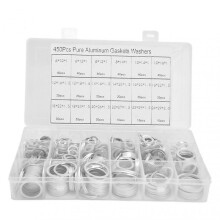 High quality  450-piece boxed aluminum gasket hardware round gasket flat gasket