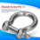 High quality  304 stainless steel bow shackle 10pcsM8 5