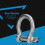 High quality  304 stainless steel bow shackle 10pcsM8 4