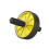 Bourgini Foam Handle Ab Roller Core Strength Workout Black and Yellow 2