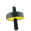 Bourgini Foam Handle Ab Roller Core Strength Workout Black and Yellow 4