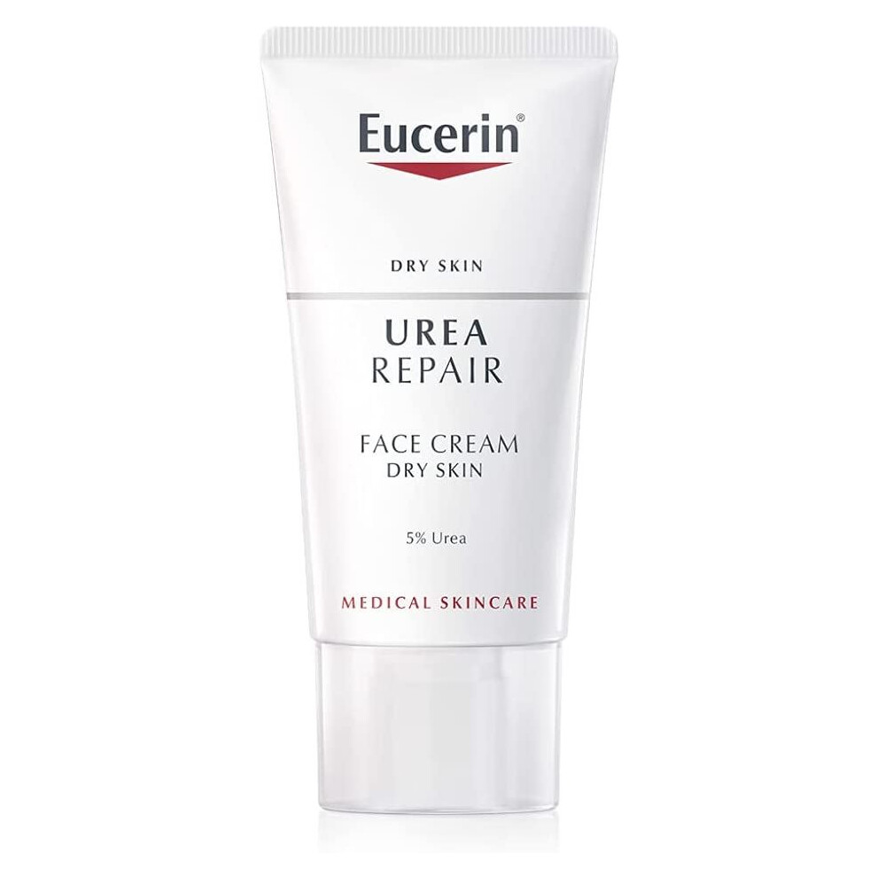 Eucerin Urea Replenishing Face Cream Day 5% For Dry Rough Face - 50ml