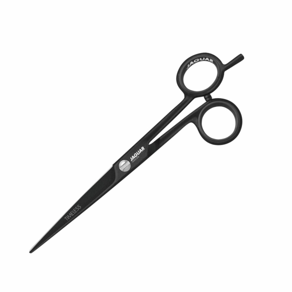 Jaguar Timeless Black Offset Salon Haircutting Scissors - Stainless Steel - 6