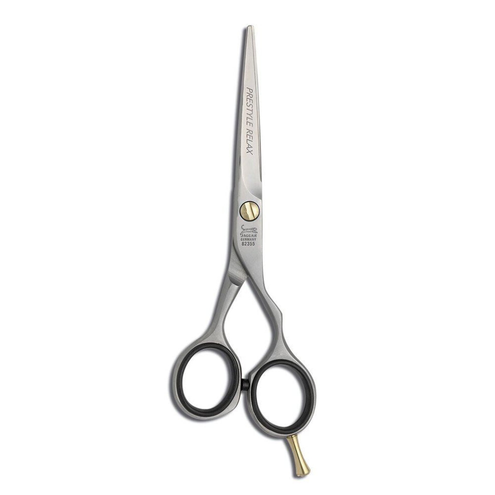 New Jaguar Prestyle Relax Offset Pro Barber Haircutting Scissors - Matt Satin - 6.5"