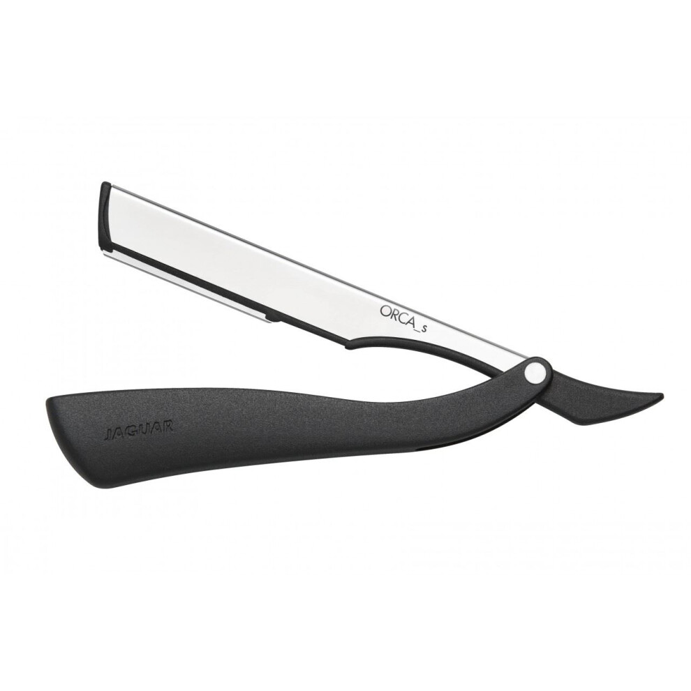 Jaguar Black Pro Barber Orca S Haircutting Razor - Matt - 10 Double-Sided Blades
