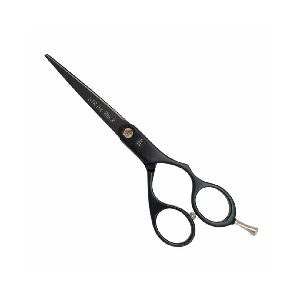 5.5-Inch Jaguar Hairdressing Scissor Sharp Offset Barbers Hair Scissors - Black
