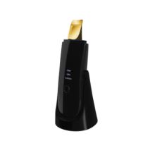 Face Massager Blackhead Remover Facial Scrubber Spatula Comedones Extractor for Facial Deep Cleansing(Black)