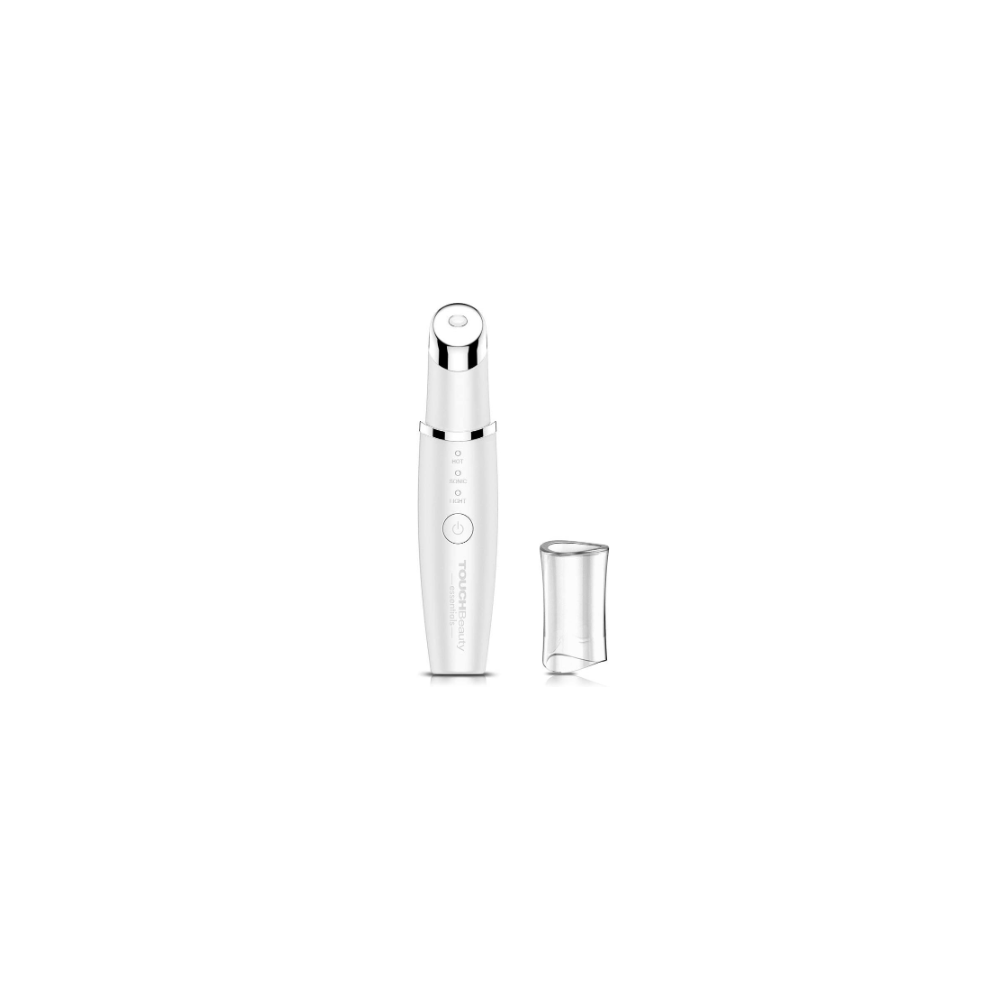 Chronus White Face Massager Eye Facial Massager With 42 Heated Rechargeable Sonic Eye Massager For Anti-Ageing Wrinkle Puffiness(White)