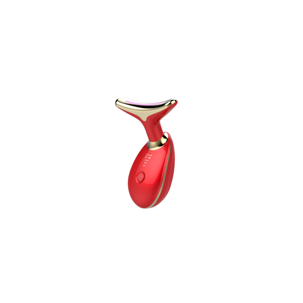 Chronus Red/White Face Massager Handheld Neck Face Massager Professional Neck Skin Lifting Firming Tightening Wrinkle Removal Machine Deviceï¼Ï¼Whiteï¼