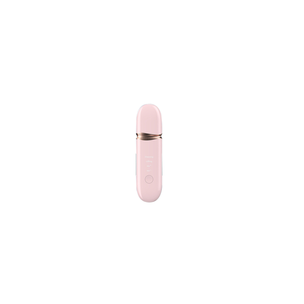 Chronus Pink Face Massager Blackhead Remover Skin Scrubber Skin Spatula Facial Cleaner Skincare Toolï¼Pink)