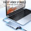 Hub USB C adaptateur DHTtechky 11 en 1 avec HDMI (gris) 7