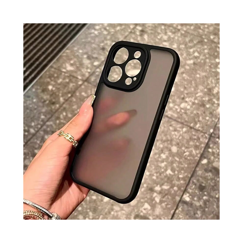 (Black, For iPhone 16) Luxury Matte Shockproof Armor Case For iPhone 16 15 14 13 12 11 Pro Max Plus 16Pro 15Pro ProMax Anti-fingerprint Shock Covers o-image-OPC-PHMMDND-NEW