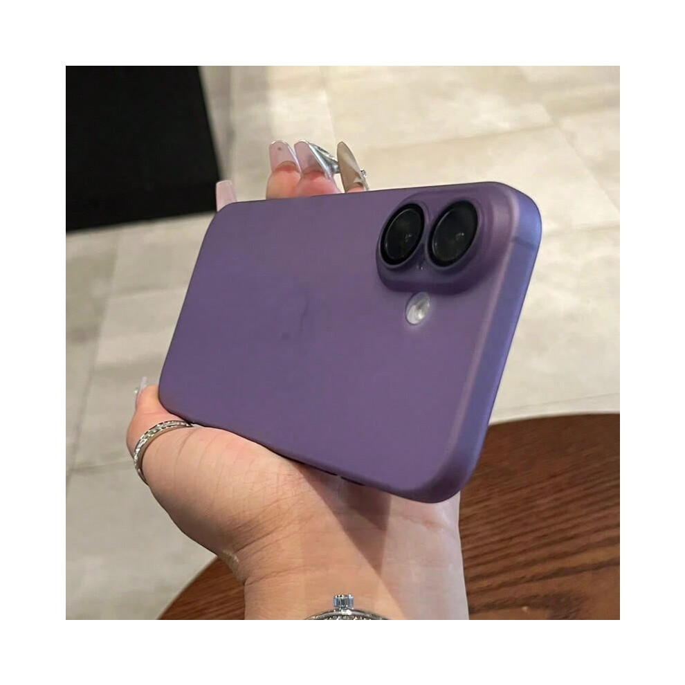 (Purple, For iPhone 15 Plus) For iPhone 16 15 14 11 12 13 Pro Max Ultra Thin Case Slim Matte Frosted Cover for iPhone 16 Plus Camera Protector Phone C-image-OPC-PHMMDRJ-NEW