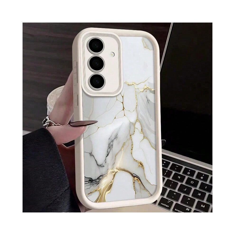 (A405 Beige, For Samsung S25 Plus) Marble Pattern Case For Samsung Galaxy S25 S24 S23 S22 Ultra Plus S21 S23 S20 FE A56 A55 A54 A53 A52 A34 A14 5G Sil-image-OPC-PHMMJ6G-NEW