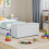 Vida Designs (White) Leon Toy Box Storage Ottoman Bench Stool Organiser 3