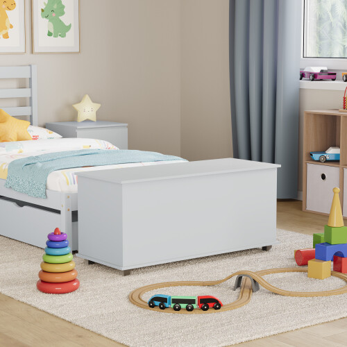Vida Designs (White) Leon Toy Box Storage Ottoman Bench Stool Organiser 2