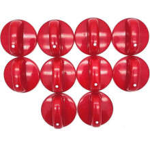 2025 Latest Model 10pcs Kitchen Cooktop Round Shape Rotary Switch Knob Red Plastic Gas Range\\