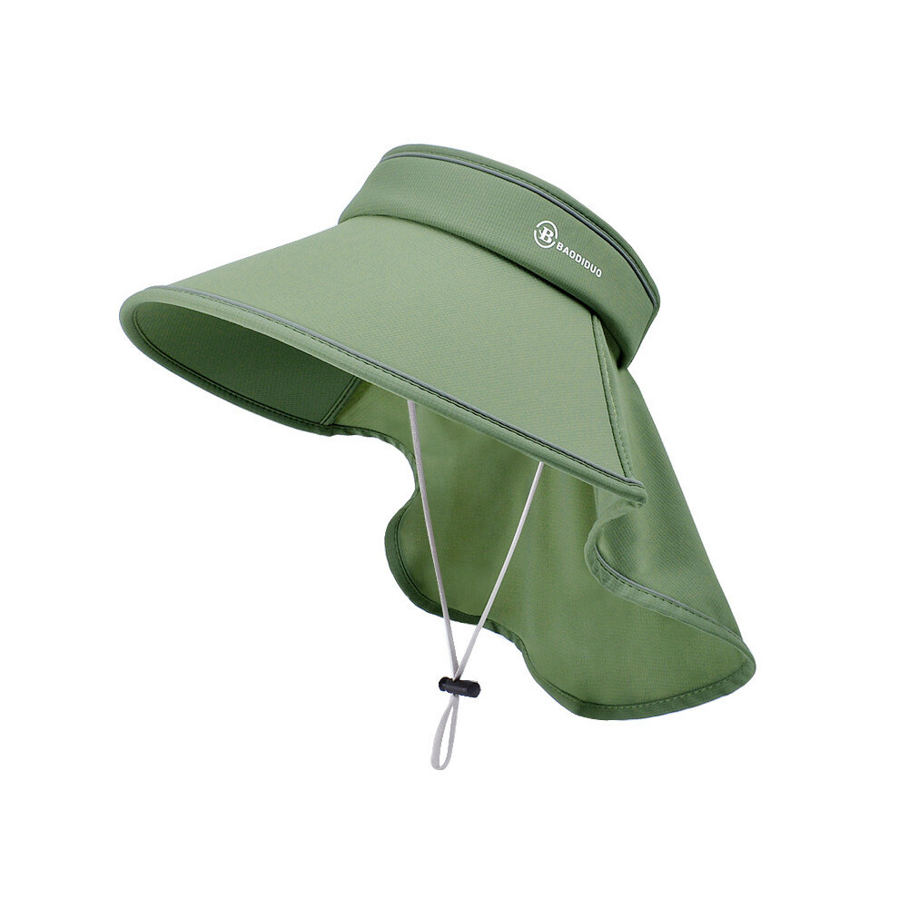 (Army Green)Sombrero Para El Sol De Verano Al Aire Libre Color Liso Protector Solar Sombrero Transpirable Moda VersáTil-image