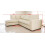 WESTPOINT VENICE BIG CORNER SOFA FAUX LEATHER CREAM LEFT HAND SIDE 2
