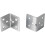 8Pcs Acsergery Corner Brace Brackets Plates Angle Connector L Shape Bracket Fastener Joint Gift 18