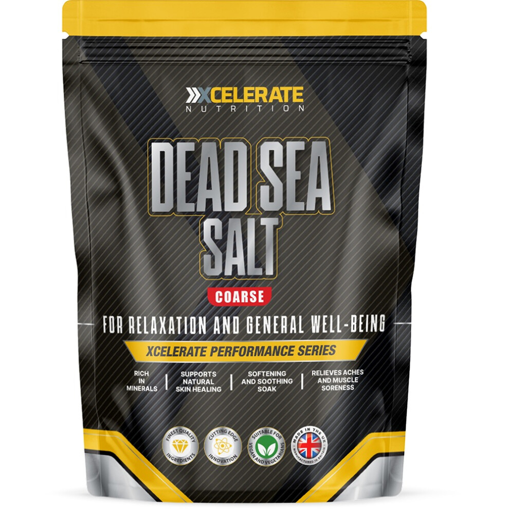 Xcelerate Nutrition Grain (1Kg) Dead Sea Salt Coarse For Soothing Baths & Cosmetic