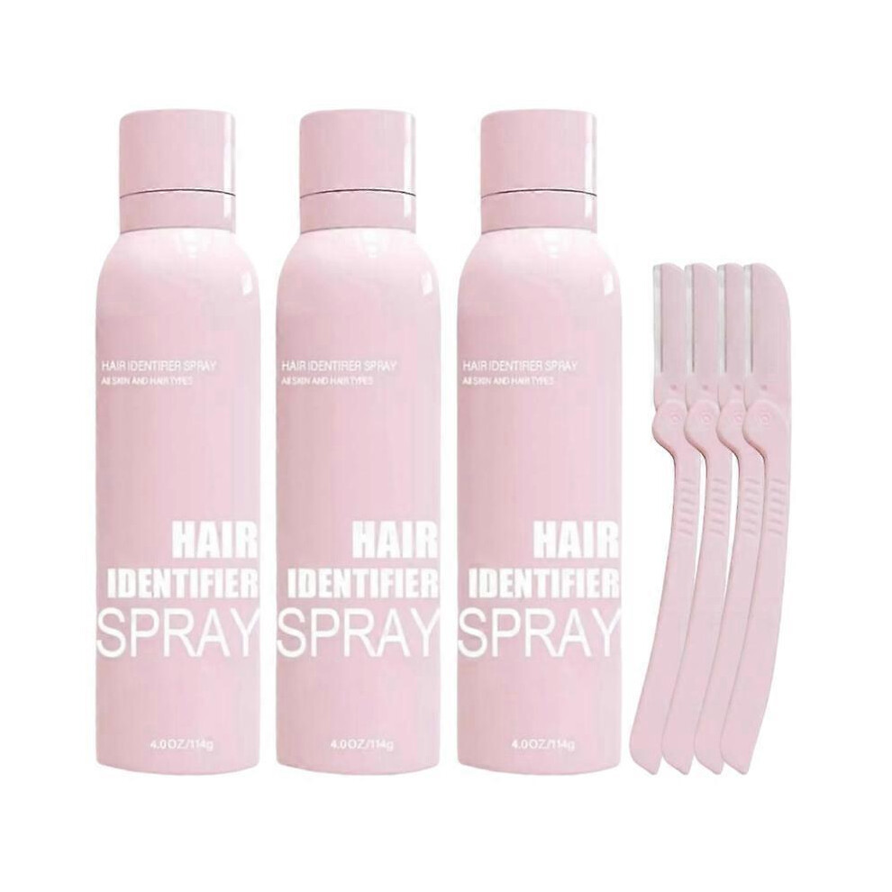 1-3x Hair Identifier Spray for Face Shaving Skin Dermaplaning Hair Beard Removal