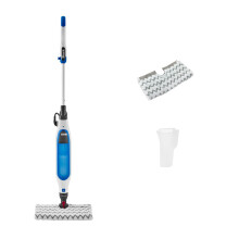 Shark Klik n' Flip Steam Mop for Hard Floors with Steam Blaster, 2 Machine Washable Cleaning Pads & Fill Flask, 350ml Capacity, 6m Power Cord, 30 Sec