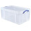 Really Useful Really Useful Box Plastic Storage 64 Litre Clear (Pack of 2) 2