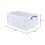 Really Useful Really Useful Box Plastic Storage 64 Litre Clear (Pack of 2) 7
