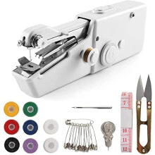 Handheld Sewing Machine, Mini Portable Electric Sewing Machine for Adult, Easy to Use and Fast Stitch Suitable for Clothes,Fabrics, DIY Home Travel