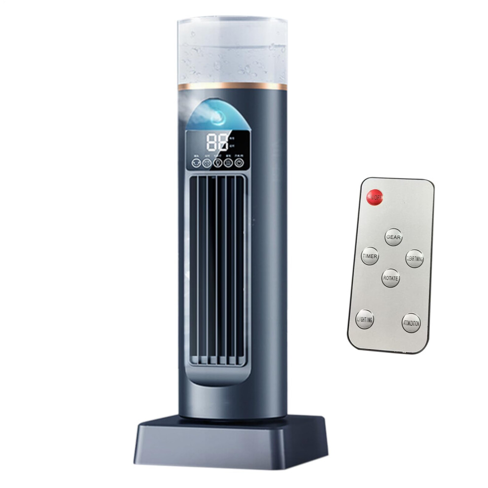 Dreuhuing Air Conditioning Fan - Tower Air Cooling Fan for Bedroom | 6 Speeds Quiet Oscillating Bladeless Cooler with Remote for Bedroom Living Room-image-OPC-PHMMVXW-NEW